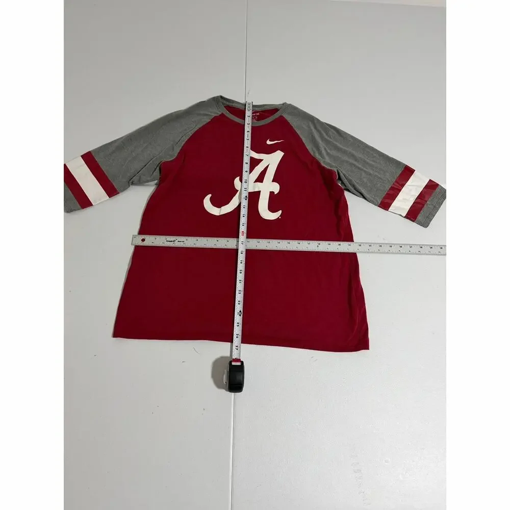 Alabama Crimson Tide Nike Mens 2XL Long Sleeve Football Tee Maroon Gray